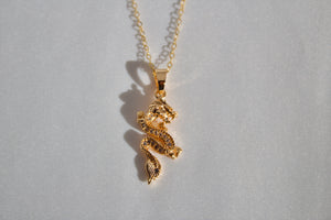 "BB Dragon" Gold Filled Necklace